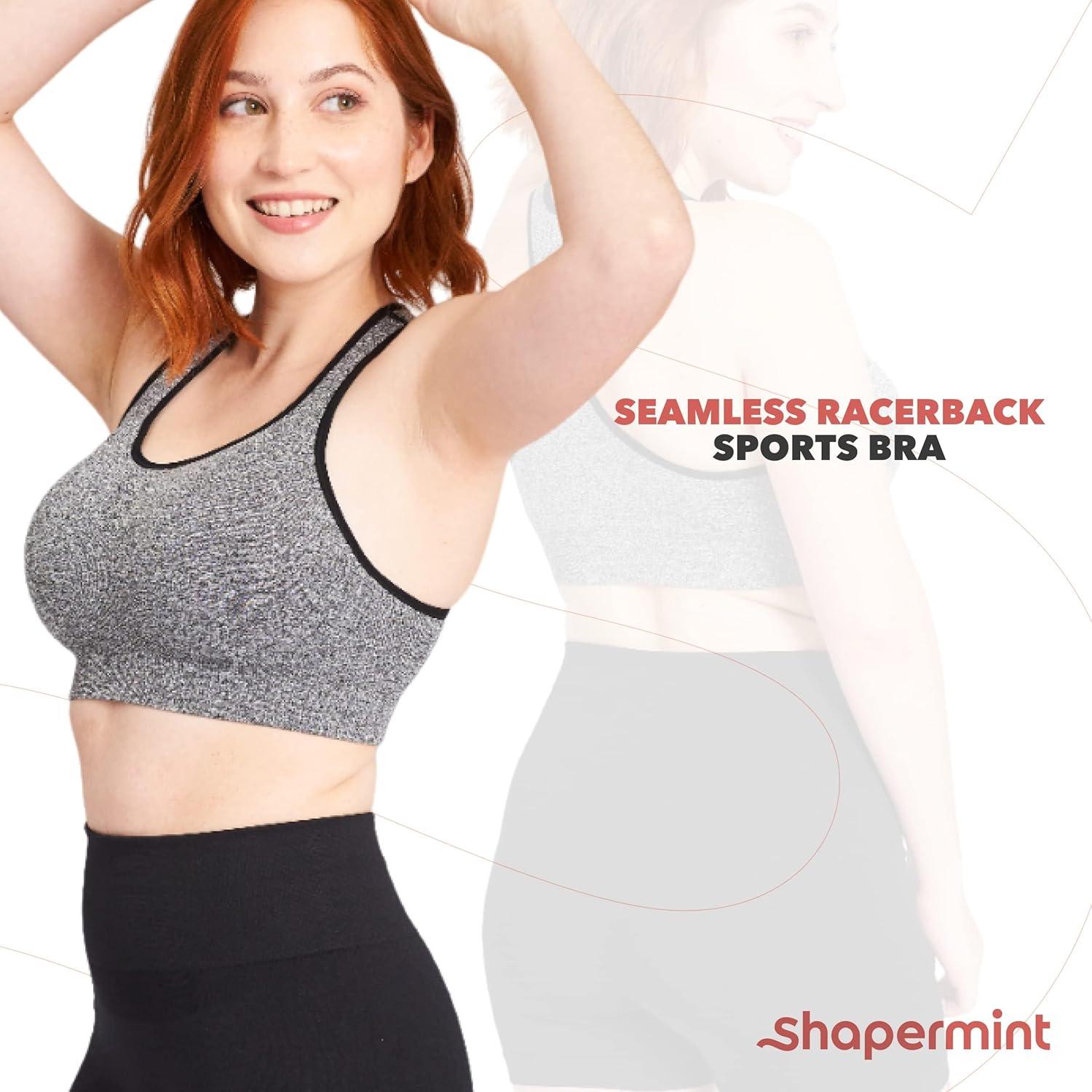 imageSHAPERMINT Sports Bras for Women  Workout Bras for Women Plus Size Sports Bra Workout Tops for Women High SupportBlack