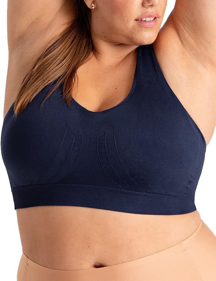 imageSHAPERMINT Sports Bras for Women  Workout Bras for Women Plus Size Sports Bra Workout Tops for Women High SupportNavy
