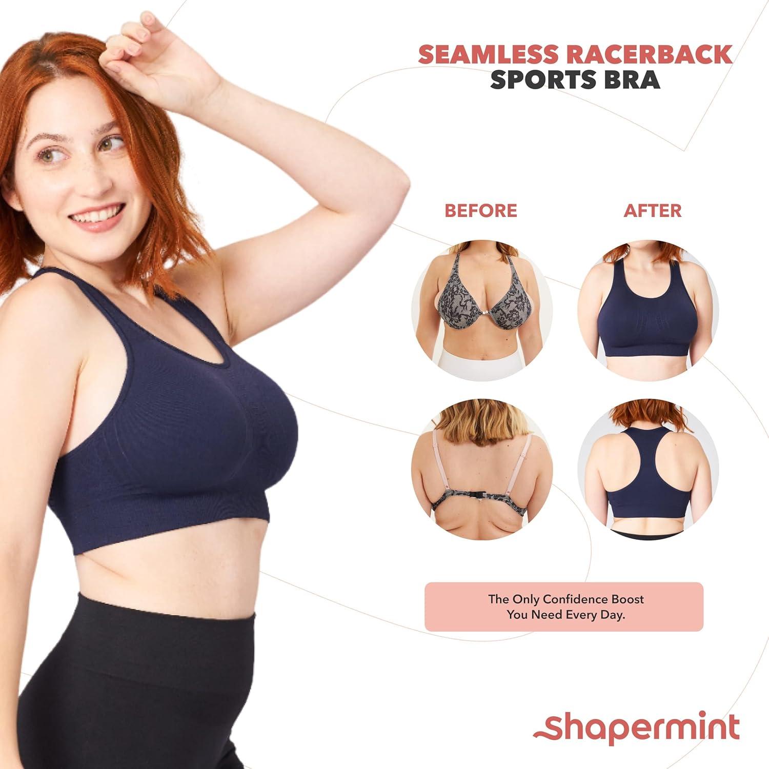 imageSHAPERMINT Sports Bras for Women  Workout Bras for Women Plus Size Sports Bra Workout Tops for Women High SupportNavy