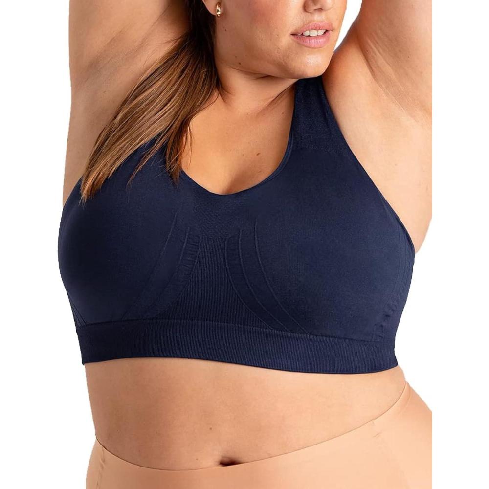 imageSHAPERMINT Sports Bras for Women  Workout Bras for Women Plus Size Sports Bra Workout Tops for Women High SupportNavy