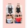 imageSHAPERMINT Bodysuits for Women  Body Shaper Tummy Control Bodysuit Shapewear Bodysuits for Women Scoop Neck Plus SizeBeige