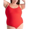 imageSHAPERMINT Bodysuits for Women  Body Shaper Tummy Control Bodysuit Shapewear Bodysuits for Women Scoop Neck Plus SizeRacing Red