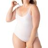 imageSHAPERMINT Bodysuits for Women  Body Shaper Tummy Control Bodysuit Shapewear Bodysuits for Women Scoop Neck Plus SizeWhite