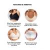 imageSHAPERMINT Bras for Women  Lingerie Bra Bralettes for Women with Support No Underwire Plus Size Bras for WomenWhite 2 Pack