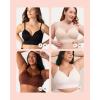 imageSHAPERMINT Bras for Women  Lingerie Bra Bralettes for Women with Support No Underwire Plus Size Bras for WomenWhite