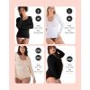 imageSHAPERMINT Cami Shaper Womens Long Sleeve T Shirts Long Sleeve Tops for Women Compression Shirt Women Long Sleeve TopsWhite