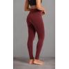 imageSHAPERMINT Comfort MidWaist Shaping Leggings for Women  Leggings for Women Tummy Control Thick NonSeeThroughBurgundy