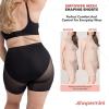 imageSHAPERMINT Compression Shorts  High Waisted Women Mesh Body Shaper Shorts  Under Dress Shapewear Shorts No Chub RubBlack