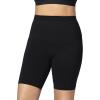 imageSHAPERMINT Mid Waisted Long Black Casual Biker Shorts for Women  Small to Plus Size