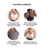 imageSHAPERMINT Sports Bras for Women  Workout Bras for Women Plus Size Sports Bra Workout Tops for Women High Support2 Pack  Black