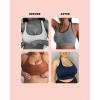 imageSHAPERMINT Sports Bras for Women  Workout Bras for Women Plus Size Sports Bra Workout Tops for Women High Support2 Pack  White