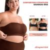 imageSHAPERMINT Strapless Bra  Bandeau top Strapless Bras for Women Plus Size Lingerie for Women Free Clear Bra StrapsChocolate