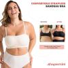 imageSHAPERMINT Strapless Bra  Bandeau top Strapless Bras for Women Plus Size Lingerie for Women Free Clear Bra StrapsWhite