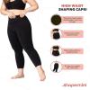 imageSHAPERMINT Womens Black HighWaist Shaping 78 Capri Leggings  Cropped Capri Pants for Women  from Small to Plus Size 3XLarge Black