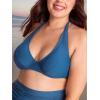 imageSHAPERMINT Womens Halter Bikini Top  Swim Tops for Women Swimwear from Small to Plus SizeOcean Blue