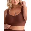 imageSHAPERMINT Bras for Women  Bras for Women no Underwire Bralettes for Women Plus Size Wireless Push up BraChocolate