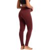 imageSHAPERMINT Comfort MidWaist Shaping Leggings for Women  Leggings for Women Tummy Control Thick NonSeeThroughBurgundy