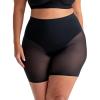 imageSHAPERMINT Compression Shorts  High Waisted Women Mesh Body Shaper Shorts  Under Dress Shapewear Shorts No Chub RubBlack