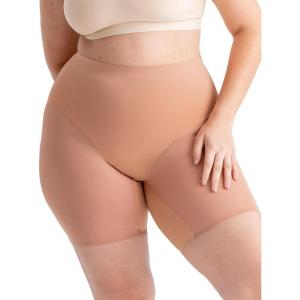 imageSHAPERMINT Compression Shorts  High Waisted Women Mesh Body Shaper Shorts  Under Dress Shapewear Shorts No Chub RubLatte