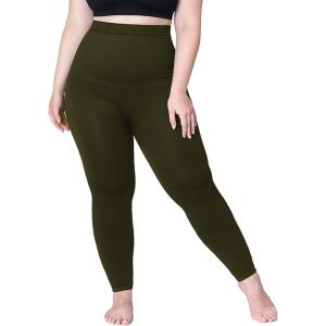 imageSHAPERMINT Leggings for Women Tummy Control  High Waisted Shapewear Leggings Womens Plus Size Thick NonSeeThroughOlive