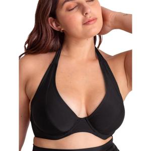 imageSHAPERMINT Womens Halter Bikini Top  Swim Tops for Women Swimwear from Small to Plus SizeBlack