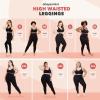 imageSHAPERMINT High Waisted Tummy Control Compression Leggings for Women  Petite to Plus Size Womens Leggings Non See ThroughBlack