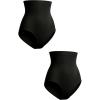 imageSHAPERMINT Shapewear for Women  Seamless Shapewear Tummy Control Panty Body Shaper Tummy Control Underwear for WomenBlack 2 Pack