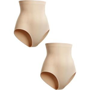 imageSHAPERMINT Shapewear for Women  Seamless Shapewear Tummy Control Panty Body Shaper Tummy Control Underwear for WomenNude 2 Pack