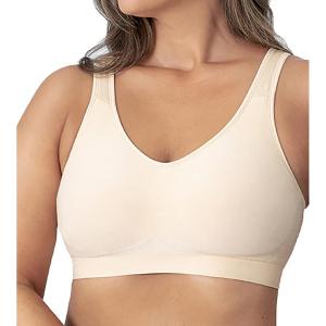 imageSHAPERMINT Wireless Bras for Women No Underwire  Small to Plus Size Bralettes with Support and Natural LiftBeige  Fixed Straps