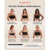 imageSHAPERMINT Strapless Bras for Women  Bandeau Bra Small to Plus Size Bras for Women Strapless TopBlack 1pack