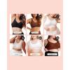 imageSHAPERMINT Wireless Bras for Women No Underwire  Small to Plus Size Bralettes with Support and Natural Lift2pack  Black