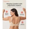 imageSHAPERMINT Wireless Bras for Women No Underwire  Small to Plus Size Bralettes with Support and Natural LiftBeige  Adjustable Straps