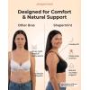 imageSHAPERMINT Wireless Bras for Women No Underwire  Small to Plus Size Bralettes with Support and Natural LiftBlack  Adjustable Straps