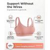 imageSHAPERMINT Wireless Bras for Women No Underwire  Small to Plus Size Bralettes with Support and Natural LiftRose Tan  Adjustable Straps