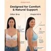 imageSHAPERMINT Wireless Bras for Women No Underwire  Small to Plus Size Bralettes with Support and Natural LiftSea Blue  Adjustable Straps