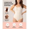 imageSHAPERMINT Bodysuit Women Shapewear  Tummy Control Body Suit for Women  Seamless Compression Slimming Shaping BodysuitBeige