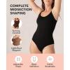 imageSHAPERMINT Bodysuit Women Shapewear  Tummy Control Body Suit for Women  Seamless Compression Slimming Shaping BodysuitBlack