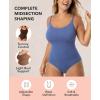 imageSHAPERMINT Bodysuit Women Shapewear  Tummy Control Body Suit for Women  Seamless Compression Slimming Shaping BodysuitDusty Blue