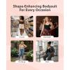 imageSHAPERMINT Bodysuit Women Shapewear  Tummy Control Body Suit for Women  Seamless Compression Slimming Shaping BodysuitWhite
