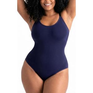 imageSHAPERMINT Bodysuit Women Shapewear  Tummy Control Body Suit for Women  Seamless Compression Slimming Shaping BodysuitNavy