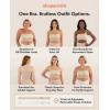 imageSHAPERMINT Strapless Bra Wireless NonSlip Bandeau Convertible Straps Molded Strapless Bras for Women S to Large BreastsBeige