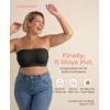 imageSHAPERMINT Strapless Bra Wireless NonSlip Bandeau Convertible Straps Molded Strapless Bras for Women S to Large BreastsBlack