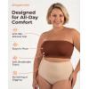 imageSHAPERMINT Strapless Bra Wireless NonSlip Bandeau Convertible Straps Molded Strapless Bras for Women S to Large BreastsChocolate