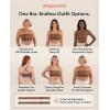 imageSHAPERMINT Strapless Bra Wireless NonSlip Bandeau Convertible Straps Molded Strapless Bras for Women S to Large BreastsLatte
