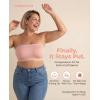 imageSHAPERMINT Strapless Bra Wireless NonSlip Bandeau Convertible Straps Molded Strapless Bras for Women S to Large BreastsRose Tan