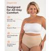 imageSHAPERMINT Strapless Bra Wireless NonSlip Bandeau Convertible Straps Molded Strapless Bras for Women S to Large BreastsWhite