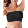 imageSHAPERMINT Strapless Bra Wireless NonSlip Bandeau Convertible Straps Molded Strapless Bras for Women S to Large BreastsBlack