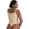 image:imageSHAPERMINT Bodysuit Shapewear for Women  Tummy Control Seamless Body Shaper Small to Plus Size Thong amp Brief BodysuitBeige  Thong Style