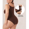 image:imageSHAPERMINT Bodysuit Shapewear for Women  Tummy Control Seamless Body Shaper Small to Plus Size Thong amp Brief BodysuitMulberry  Brief Style
