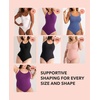 image:imageSHAPERMINT Bodysuit Shapewear for Women  Tummy Control Seamless Body Shaper Small to Plus Size Thong amp Brief BodysuitNavy  Brief Style